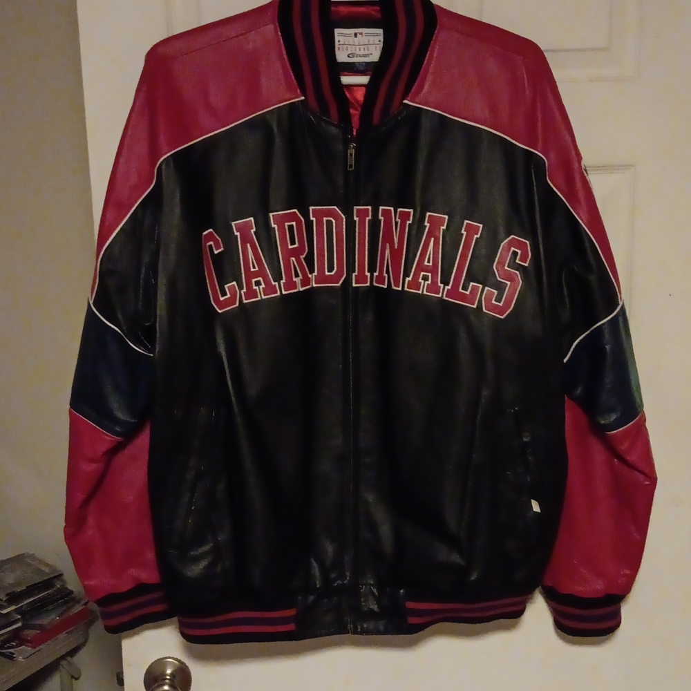 St. Louis Cardinals leather jacket XXL